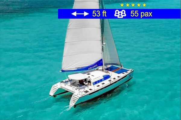 Cancun Tourism Catamaran 53 ft / 55 pax