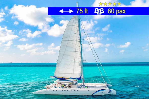 Catamaran Tours Large Group 75 ft / 80 pax