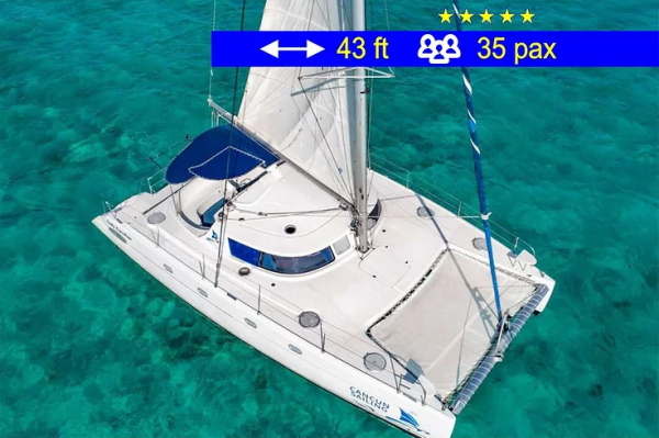 Catamaran Group Tours Cancun 43 ft / 35 pax