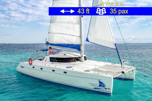 Catamaran Group Tours II Cancun 43 ft / 35 pax